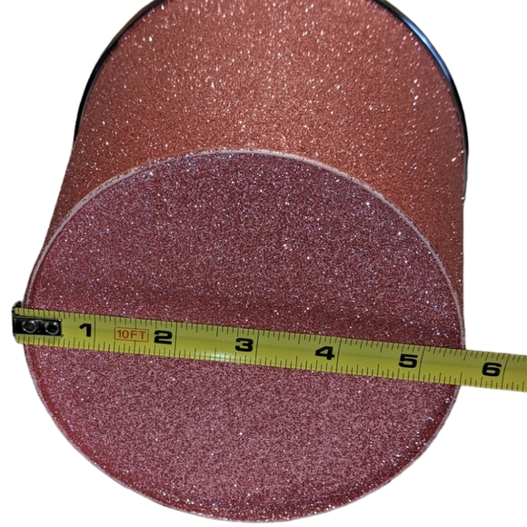 Pink Glitter Covered Metal Pail Planters Set of 3 - Picture 12 of 12